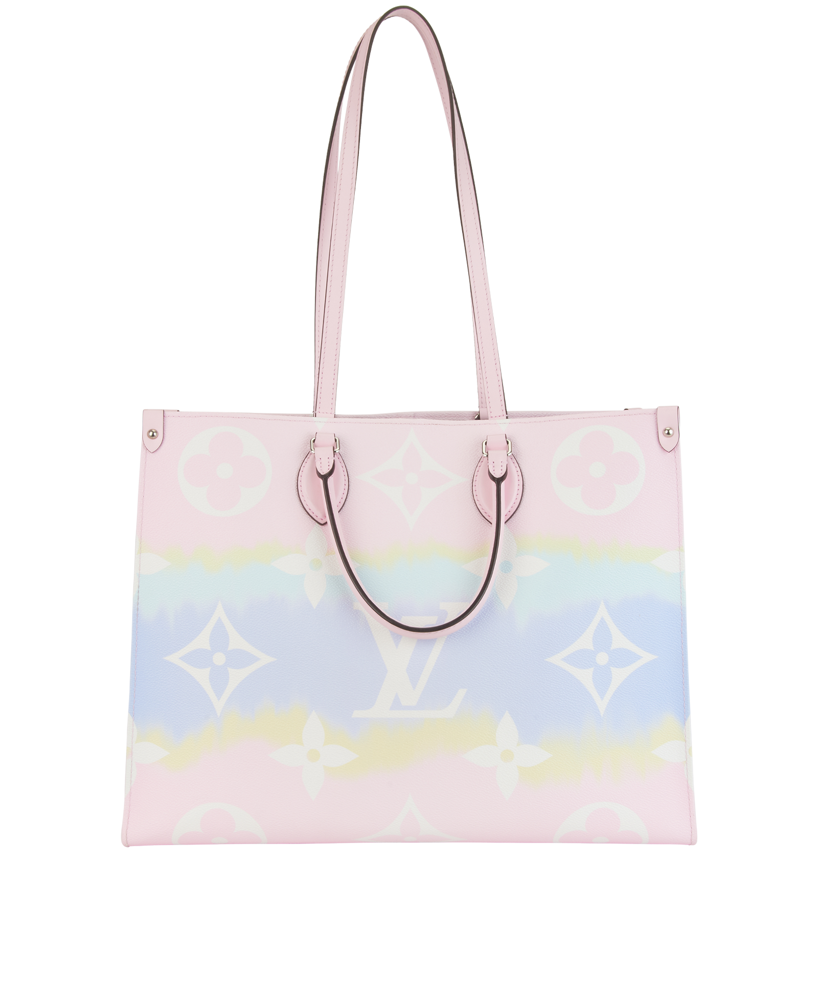 OnTheGo Mykonos GM, &pound;2,200, Handbags, Blue/Pink, Canvas, Back view